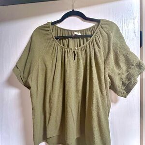 Madewell Texture & Thread Tiered-Sleeve Top